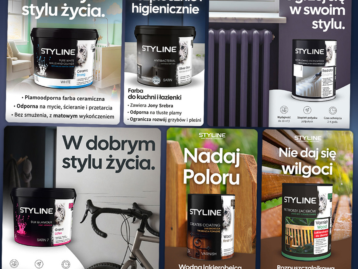 Projekty graficzne dla marki Styline